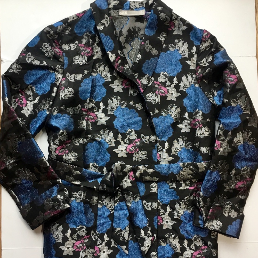 ASOS Floral Jacquard Kimono Coat